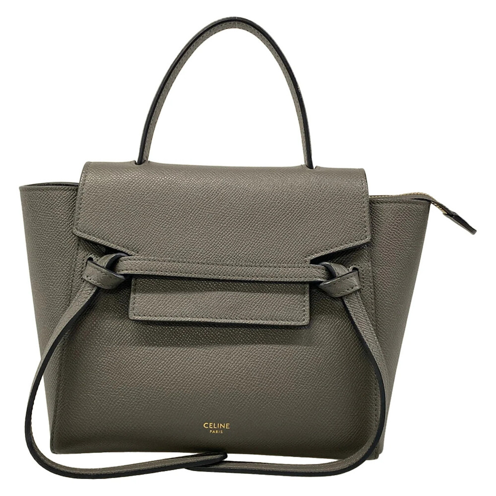 Celine Belt Bag Nano Dark Gray Grained #345720C19B